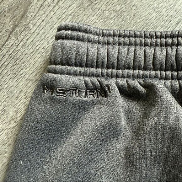 Under Armour STORM Sweatpants Gray Medium Boys Fleece Lined Athleisure - Picture 6 of 9